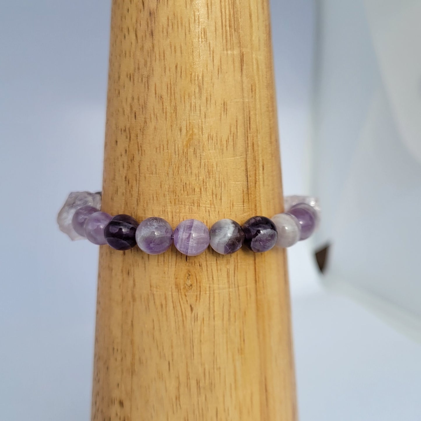 Amethyst + Clear Quartz Bracelet