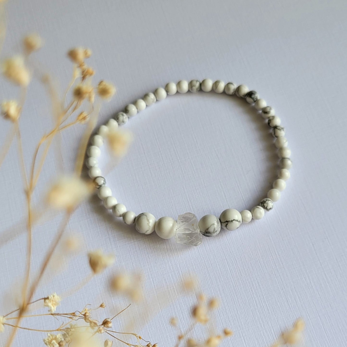Howlite Beaded Bracelet