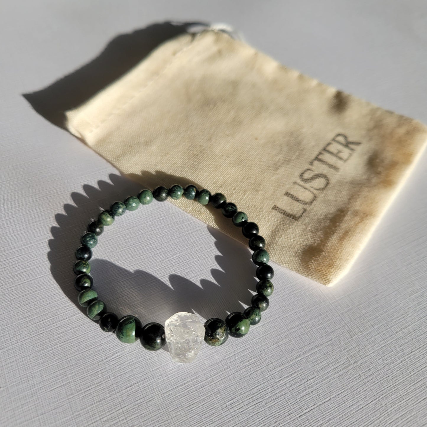 Kambaba Jasper Beaded Bracelet