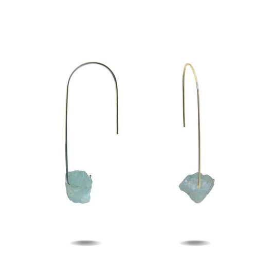 Sterling Silver Aquamarine Drop Earrings