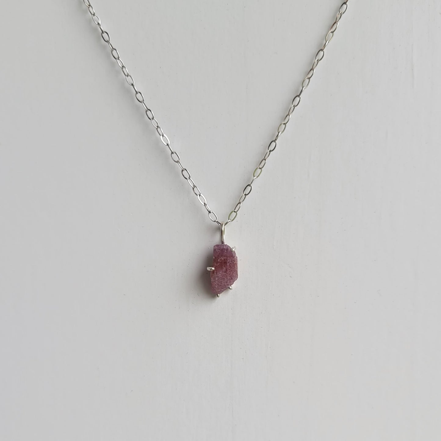 Mini Pink Ruby Necklace