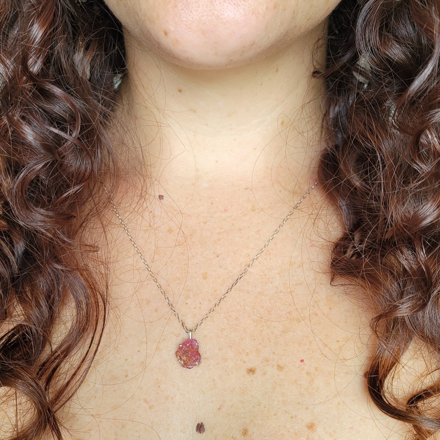 Pink Ruby Necklace