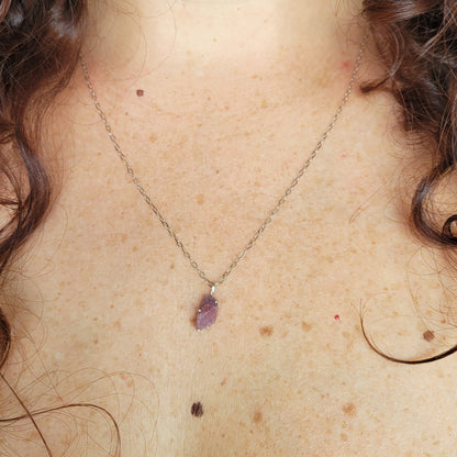 Mini Pink Ruby Necklace