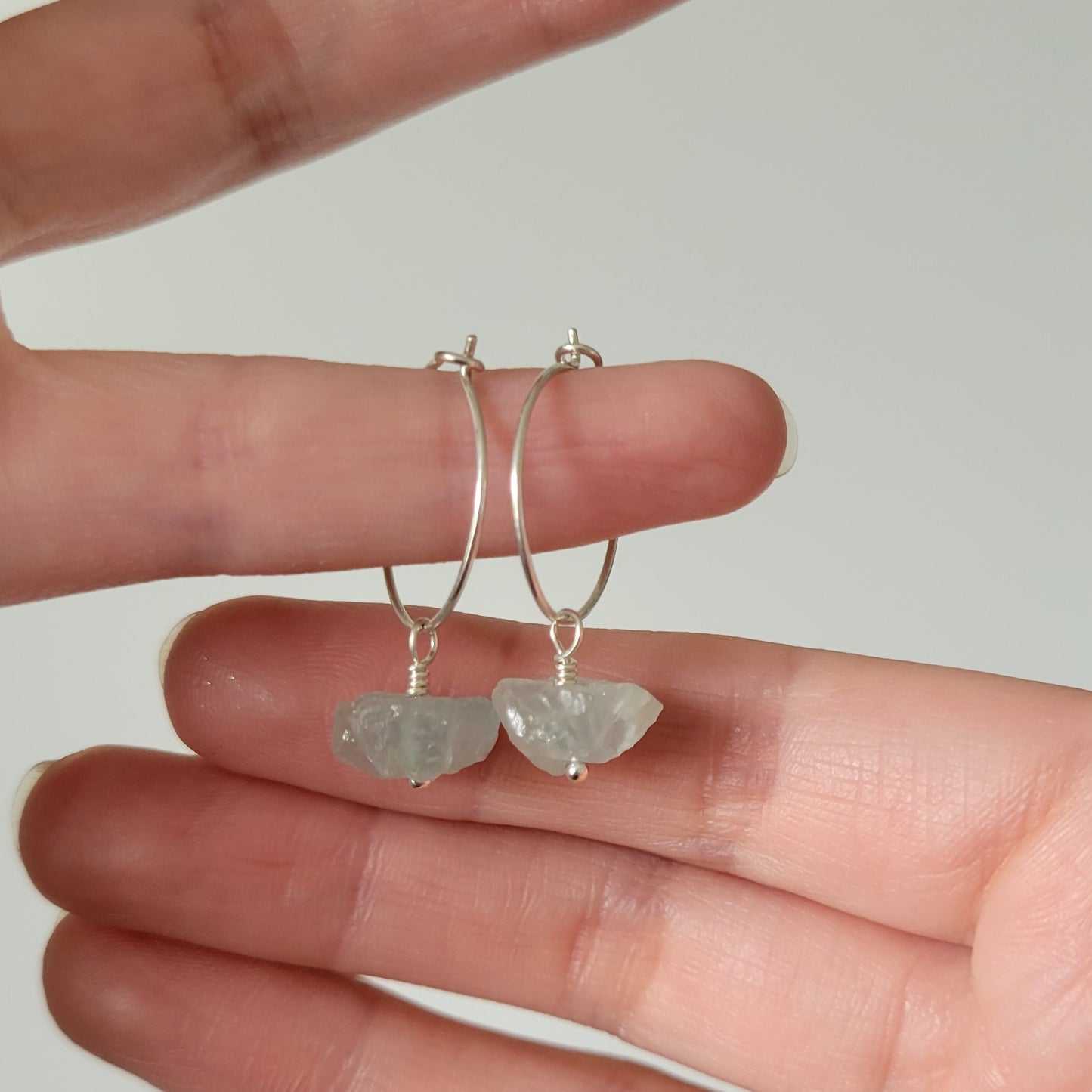 Aquamarine Earrings | Silver