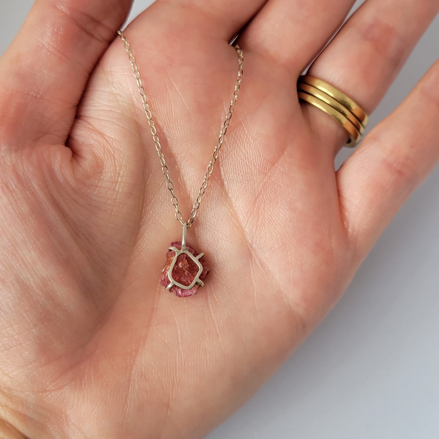 Pink Ruby Necklace