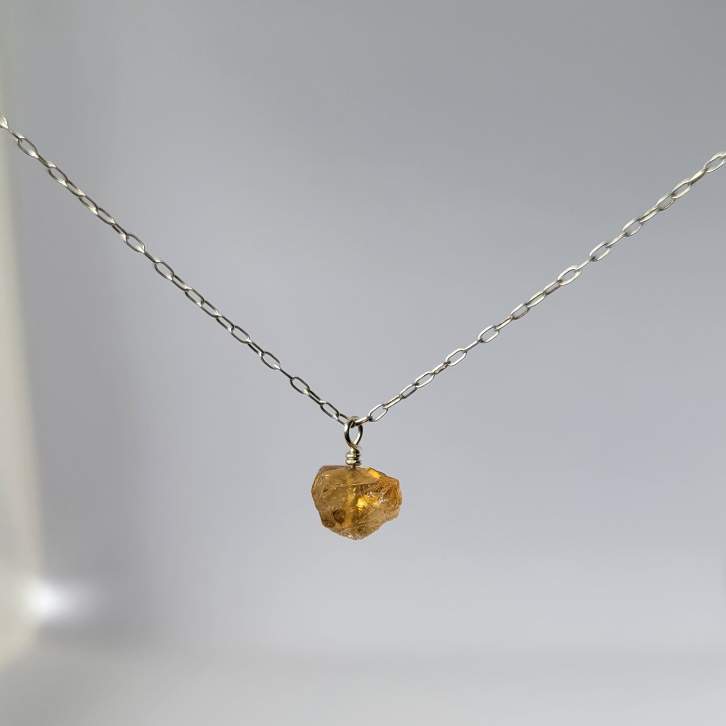 Mini Citrine Crystal Necklace