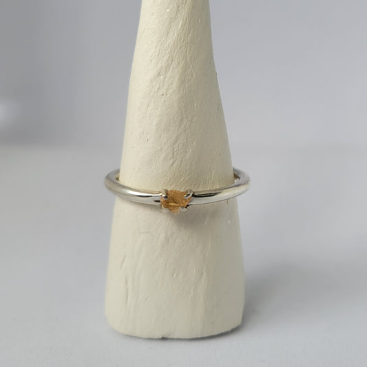 Orange Yellow Sapphire Ring