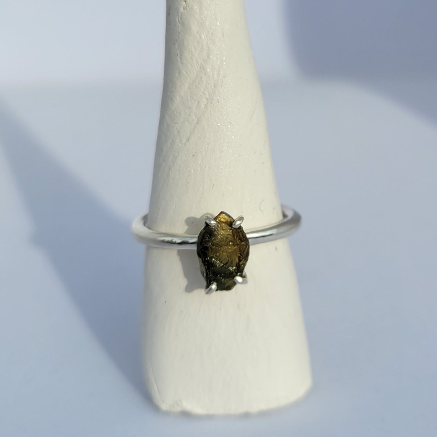 Green Yellow Sapphire Ring