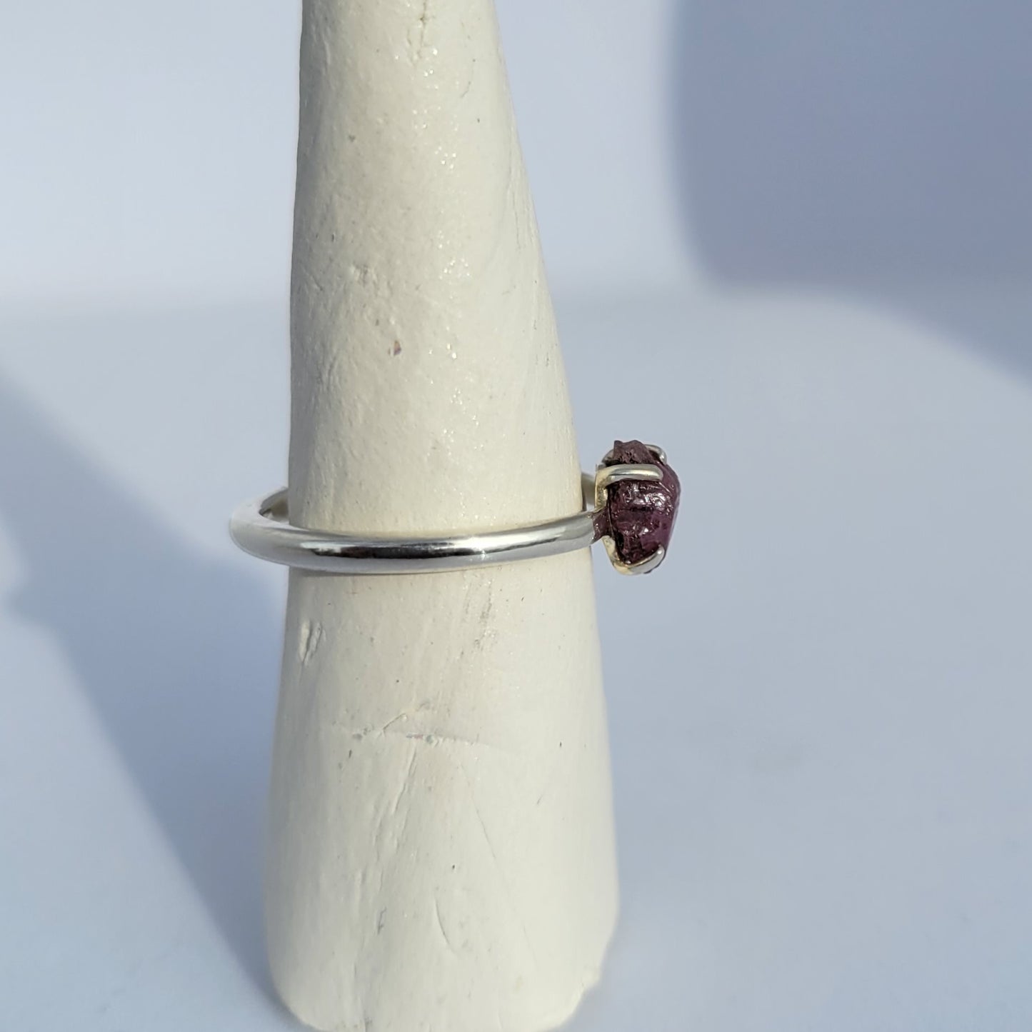 Pink Ruby Ring | Circular Stone