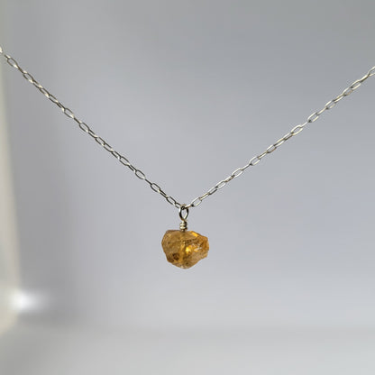 Mini Citrine Crystal Necklace