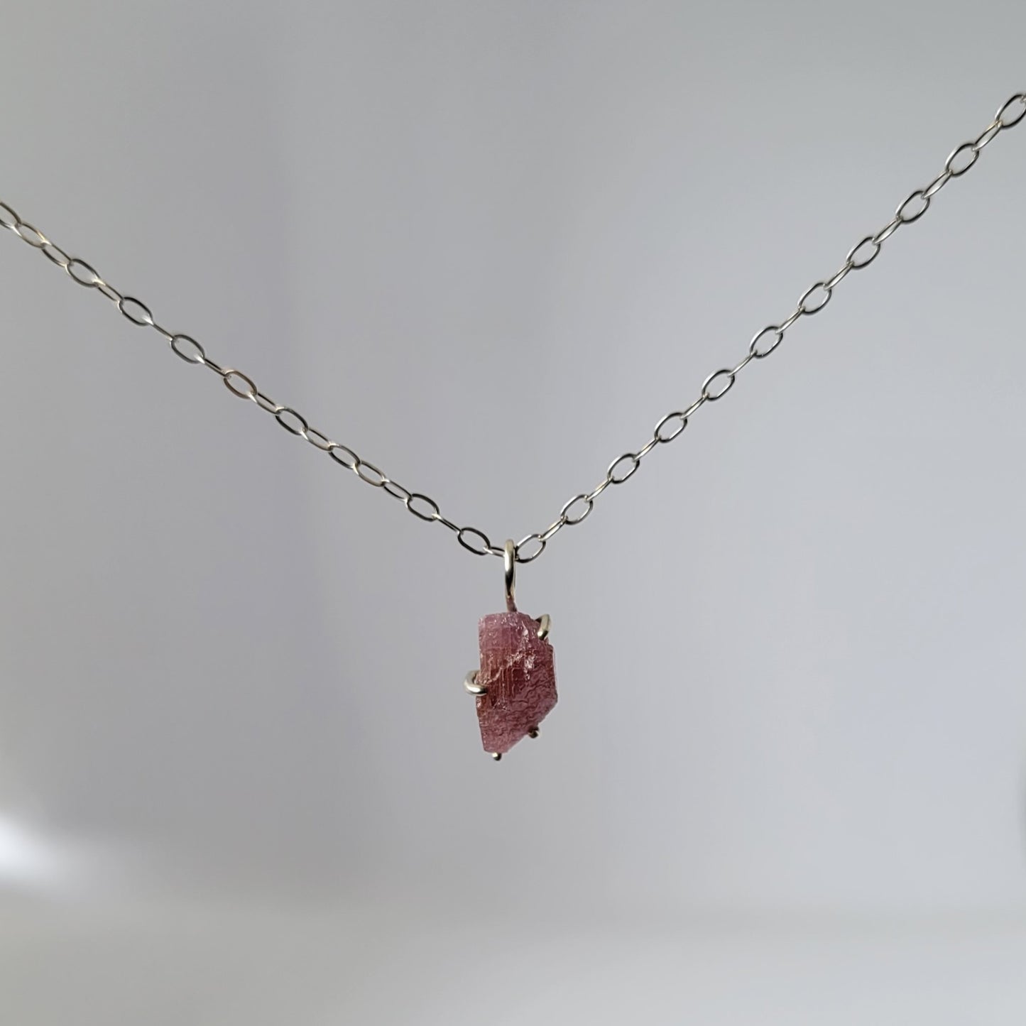 Mini Pink Ruby Necklace