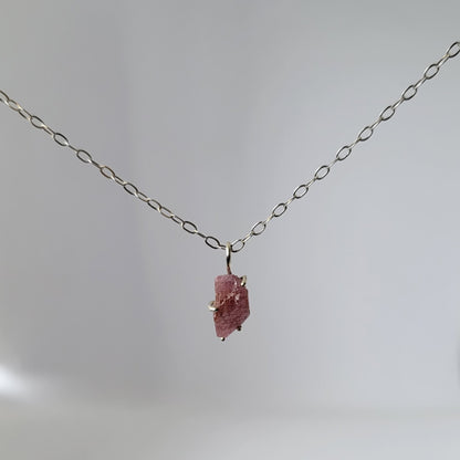 Mini Pink Ruby Necklace