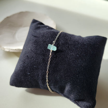 Aquamarine Bracelet | Silver