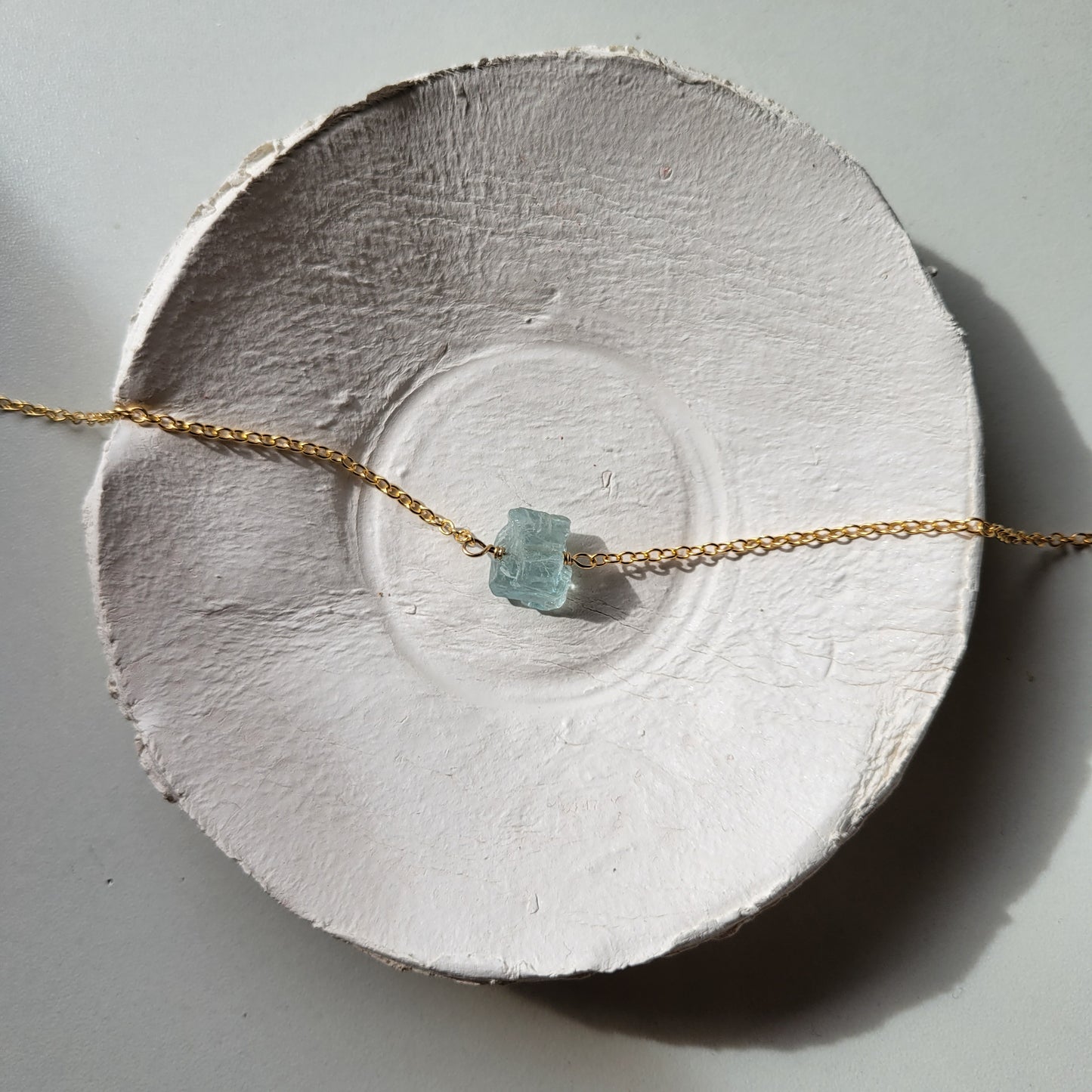 Aquamarine Necklace | Gold Filled