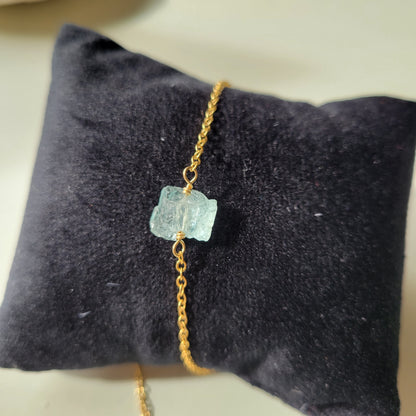 Aquamarine Necklace | Gold Filled