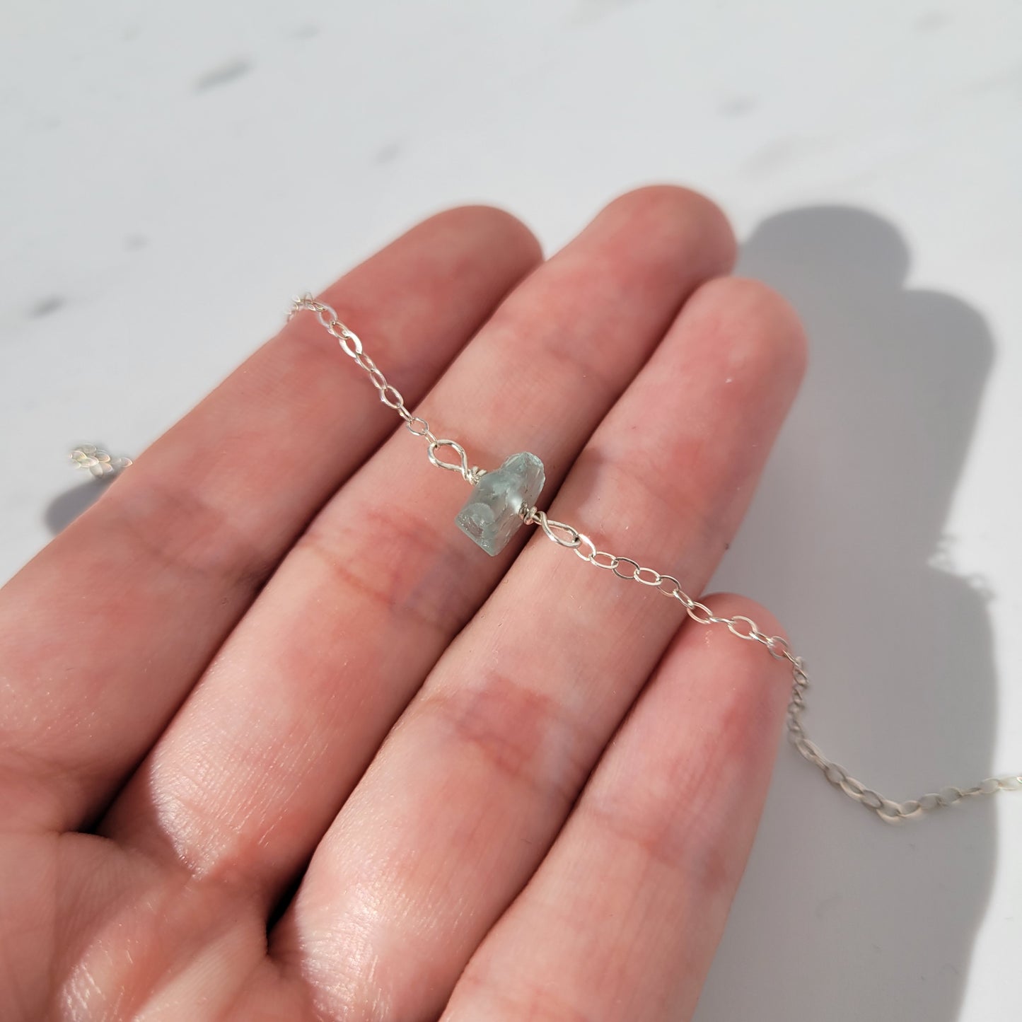 Aquamarine Bracelet | Silver