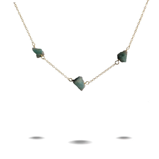 Gold Filled Amazonite Choker Necklace