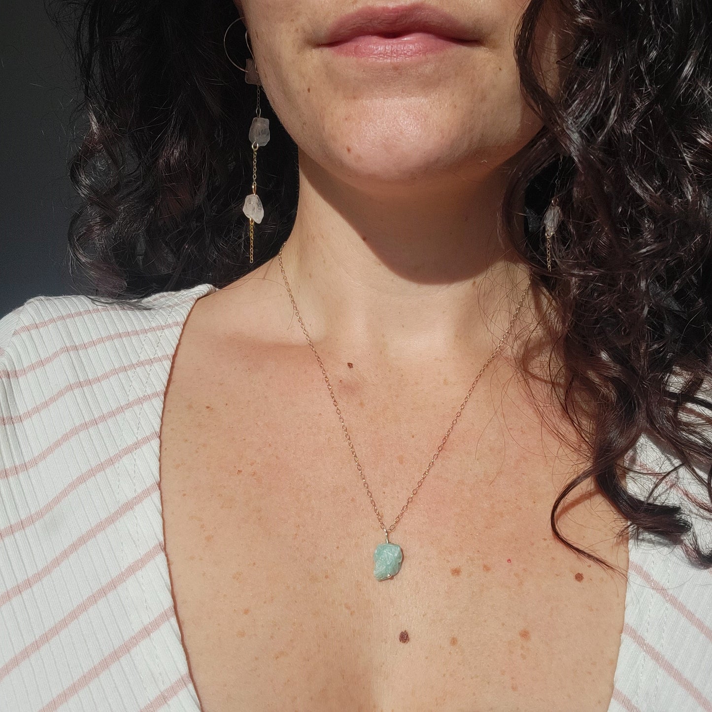 Amazonite Crystal Necklace