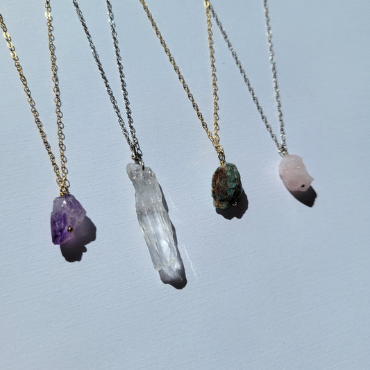 Custom Raw Crystal Necklaces