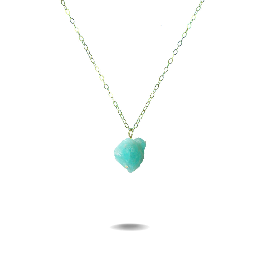 Gold Filled Amazonite Crystal Necklace