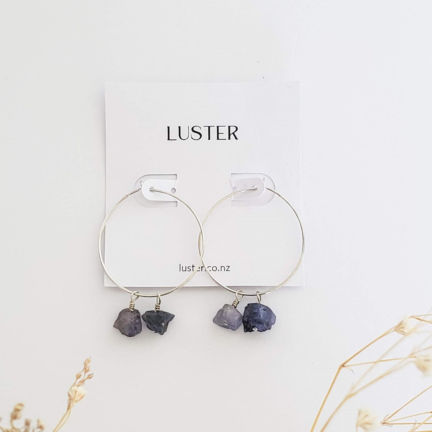 Limited Edition | Tanzanite Silver Hoops