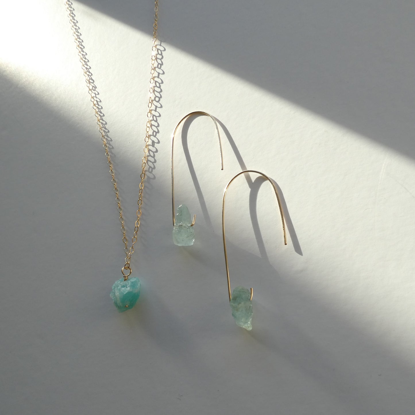 Lucia | Gold Filled Amazonite Crystal Necklace