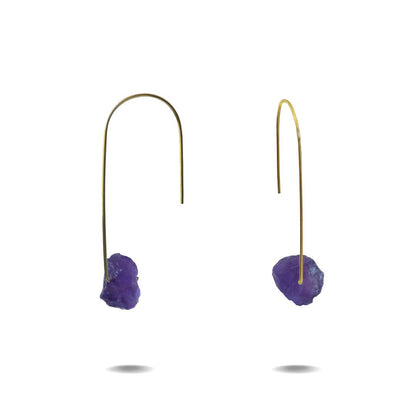 Gold Filled Amethyst Drop Earrings